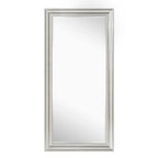 Full Length Beaded Frame Mirror, 66" H x 32" W - Freestanding Or Wall Mounted