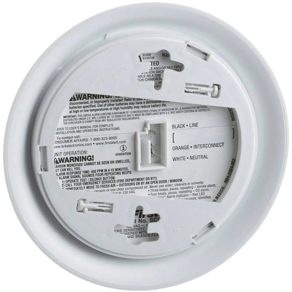BRK Hardwired Smoke And Carbon Monoxide Detector 2 Pack With 9-Volt Battery Backup - 2X-SC9120B