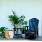 Poly Lumber Adirondack Swivel Glider Chair - 30W x 28D x 44H
