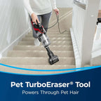 BISSELL Pet Hair Eraser Slim Corded Stick Vacuum, Black - 3875