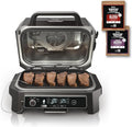 Ninja 7-in-1 Portable Electric Outdoor Grill And Smoker With Thermometer, Grey - OG751BRN