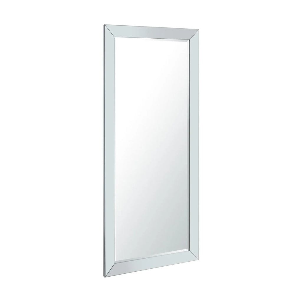 Full Length Beaded Frame Mirror, 66" H x 32" W - Freestanding Or Wall Mounted