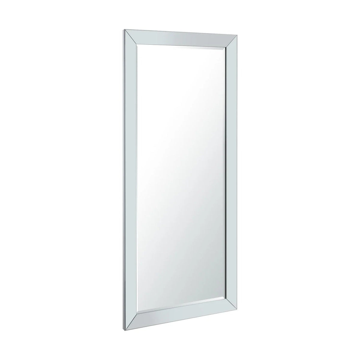Full Length Beaded Frame Mirror, 66" H x 32" W - Freestanding Or Wall Mounted