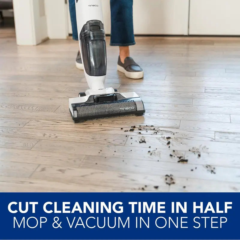 Tineco iFloor 2 Cordless Wet/Dry Vacuum And Hard Floor Washer, White - FW010100US