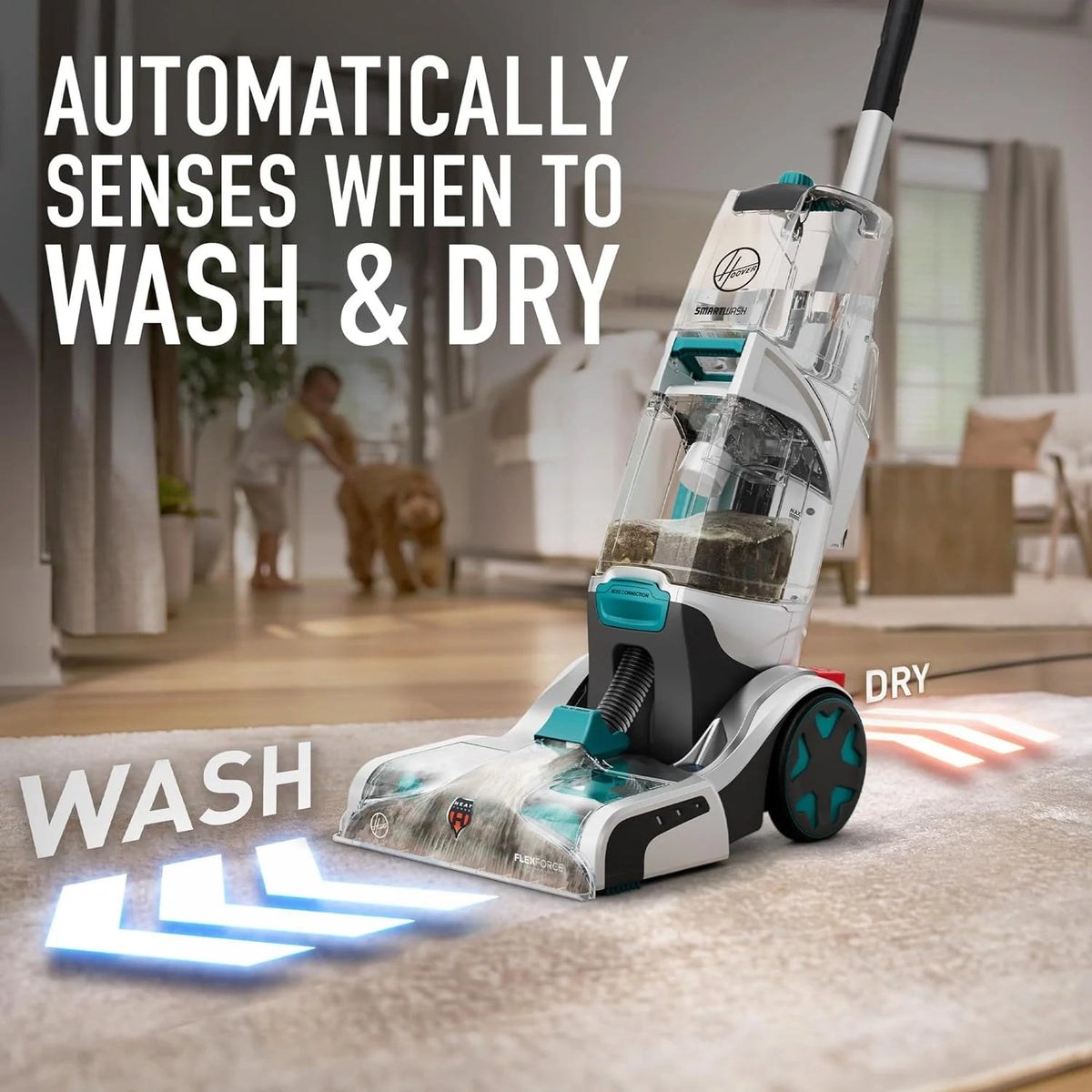 Hoover Automatic Carpet And Upholstery Cleaner - Turquoise