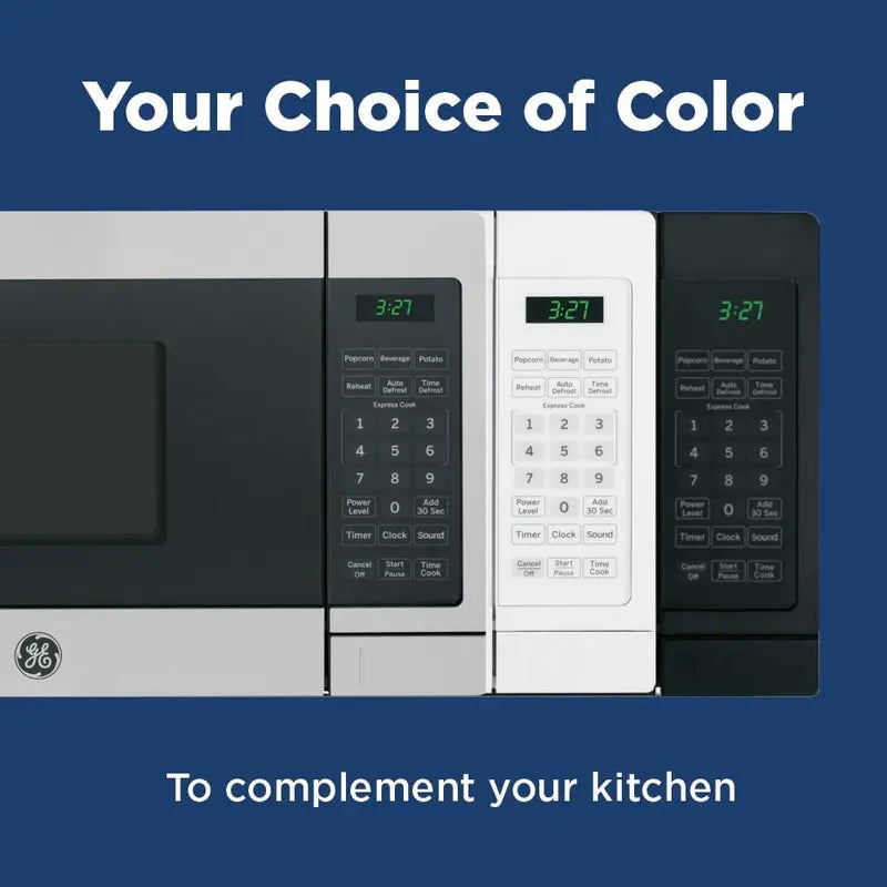 GE Countertop Microwave Oven, 0.7 Cu Ft, White - JEM3072DHWW