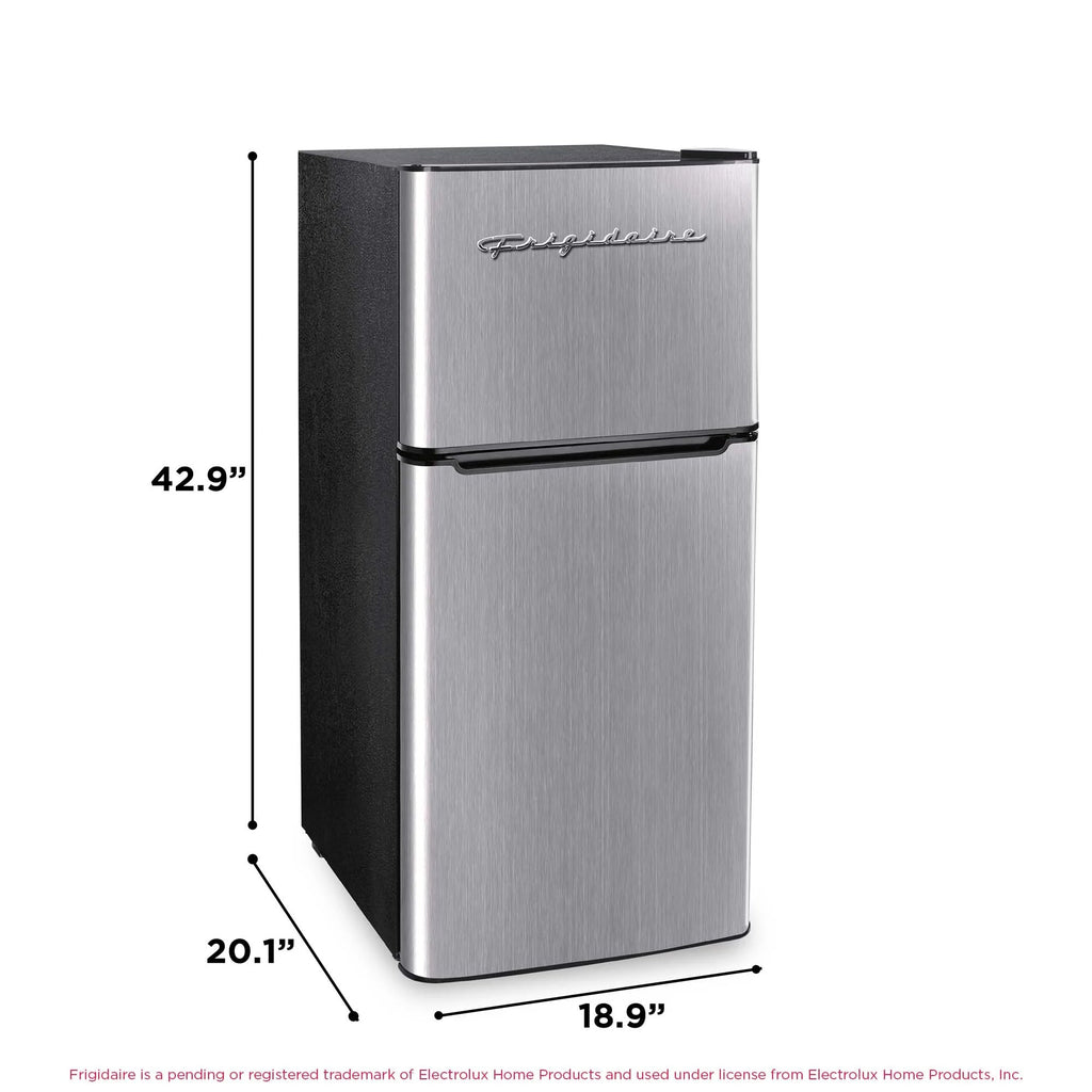 Frigidaire 4.5 Cu. Ft. 2-Door Compact Refrigerator With Chrome Trim - EFR451, Platinum