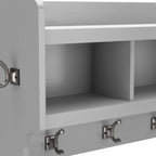 40 Inch Wall Mounted Coat Rack With Shelf and Cubbies