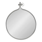 Modern Round Wall Mirror With Decorative Metal Frame