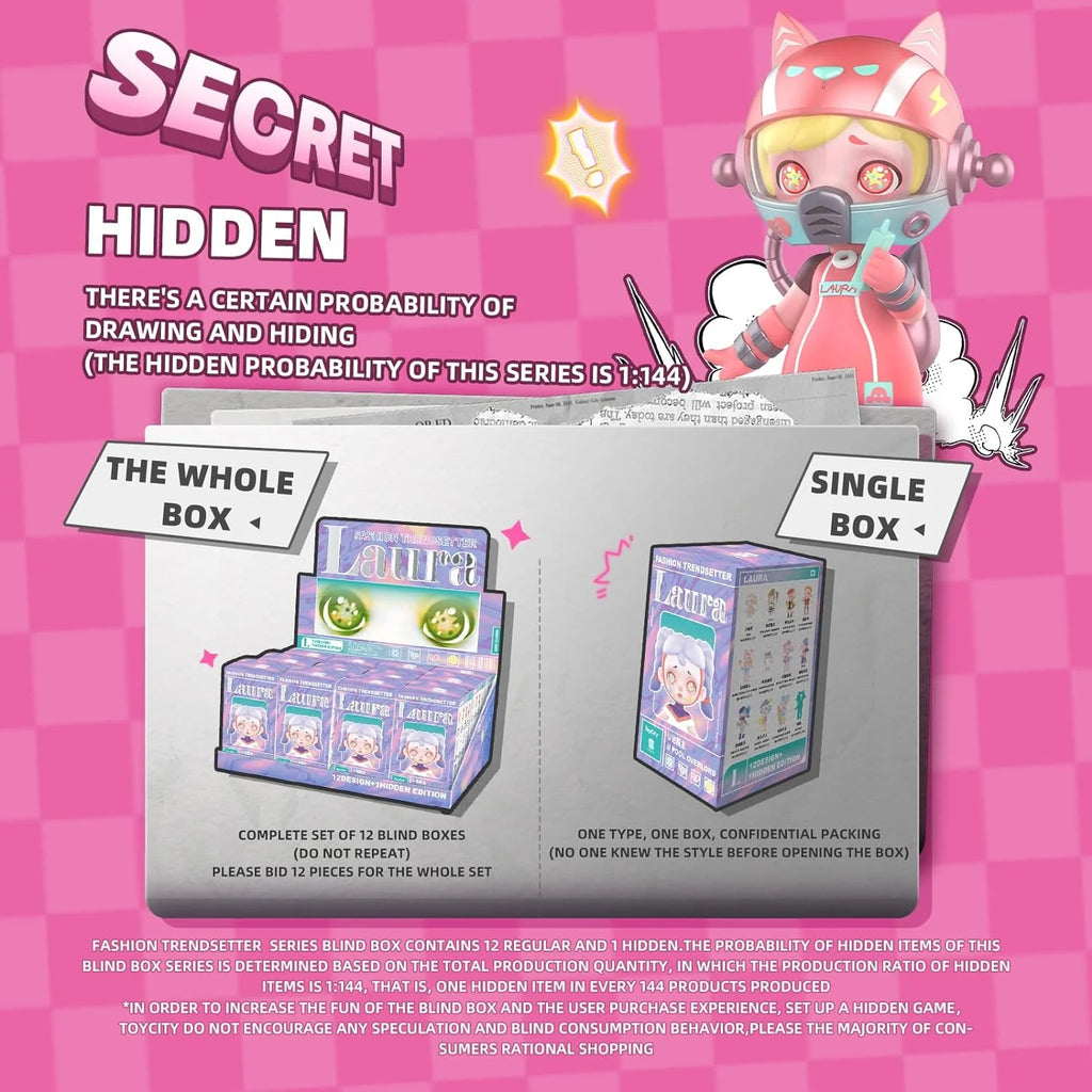 HAOHAINA Fashion Trendsetter Series Blind Box Action Figures, 12-Pack
