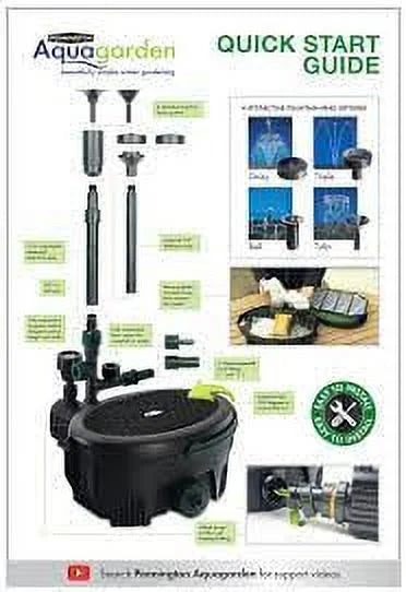 Pennington Aqua Garden All-In-One Pond Pump Kit 369-GPH - 100541845