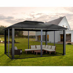 Paragon Siena Aluminum Screen Room Hard Top Gazebo