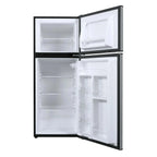 Galanz 4.6 Cu Ft Two Door Mini Refrigerator With Freezer, Stainless Steel - GL46TS5E