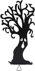 Haunted Hill Farm Black Iron Haunted Tree Silhouette, 0.8 x 34.5 x 66.5 inches - HHMTTREE066-0BLK