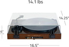Fluance RT81+ Vinyl Turntable With VM95E Cartridge, Natural Walnut - RT81