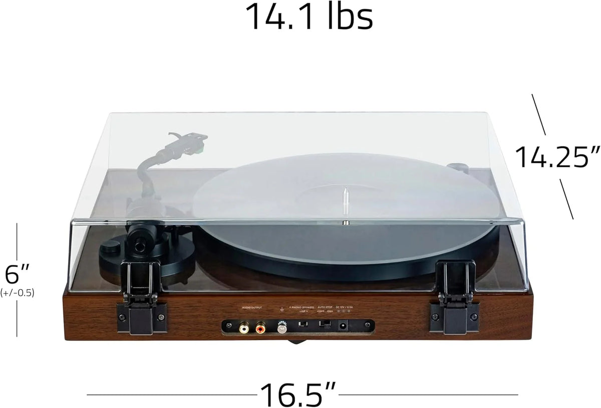 Fluance RT81+ Vinyl Turntable With VM95E Cartridge, Natural Walnut - RT81