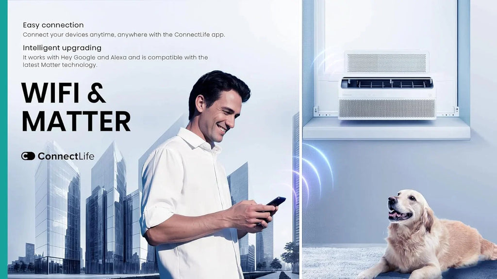 Hisense 8,000 BTU Smart Inverter Window Air Conditioner With Easy Install Bracket - HLAW0825TW