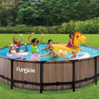 Funsicle Oasis Round Above-Ground Pool 14-ft x 42-in Gray