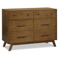 DaVinci Otto 6-Drawer Baby Dresser, Walnut, 45.75in D x 19in W x 34in H