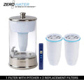 ZeroWater 40 Cup Ready-Pour Glass Water Dispenser With Water Quality Meter - BPA-Free