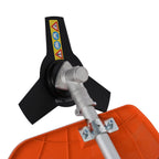 Gas Weed Eater 52cc 2-Stroke Multi-Function Brush Cutter, Orange