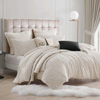 Karl Lagerfeld Paris Heavenly Faux Fur Duvet Set - Ivory