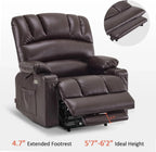 Heated Lift Recliner for Seniors with USB and Cup Holders