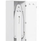 Uforic Ironing Board Storage Cabinet With Foldable Board, Support Leg, White
