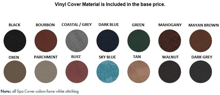 MySpaCover Custom Hot Tub Spa Cover Replacement, Brown Vinyl, Up To 96 inch