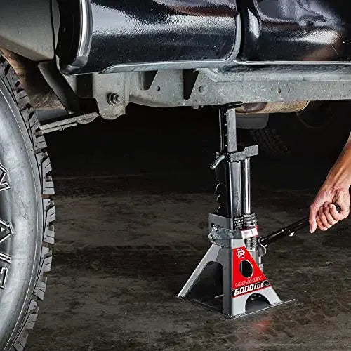 Powerbuilt All-in-One Bottle Jack With Integrated Jack Stands, 3-Ton 6000 lb Load Capacity