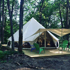 White Duck Outdoors Regatta Bell Tent Awning, Desert Red, 10 ft - Complete Canopy With Poles