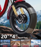 YEBEI Folding Electric Tricycle for Adults, 500W Motor, 48V15AH Lithium Battery, 20 x 4.0 in Fat Tires