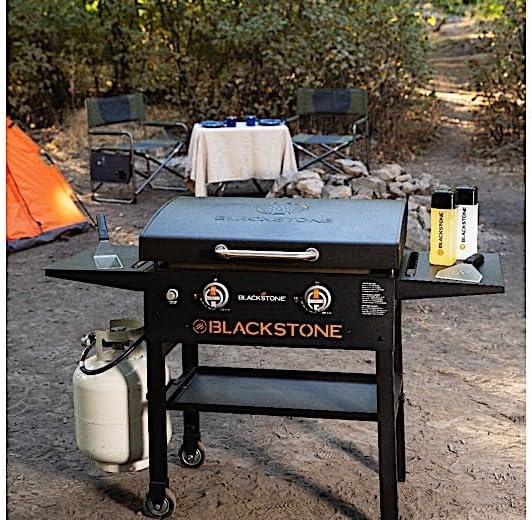 Blackstone Gas Griddle Station With Hood And Side Shelves, 28 inch, Black - 1883