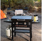Blackstone Gas Griddle Station With Hood And Side Shelves, 28 inch, Black - 1883