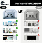 GORILLASPRO Portable Inflatable Paint Booth 13 x 10 x 8 Ft With 750W Blower
