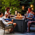 Ciays Outdoor Propane Fire Pit Table, 42-Inch, 50,000 BTU - CIFPT5B