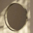 Classic Farmhouse Round Wooden Frame Wall Mirror - 24-inches, 28-inches, 32-inches