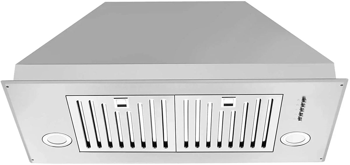 Range Hood 30 inch Built-In Insert Vent Hood, 600 CFM, Stainless Steel