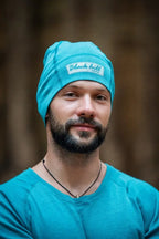 Merino Beanie Active Long180 - Turquoise