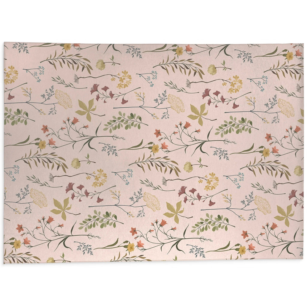 Fall Botanical Floral Anti Fatigue Non Slip Kitchen Mat