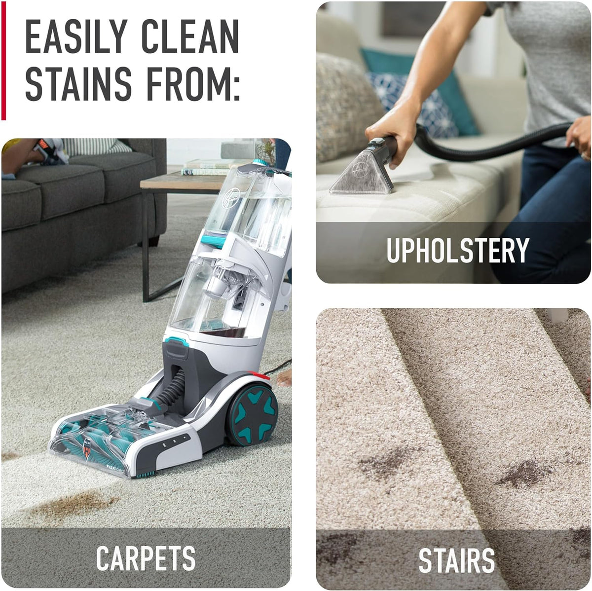 Hoover Automatic Carpet And Upholstery Cleaner - Turquoise