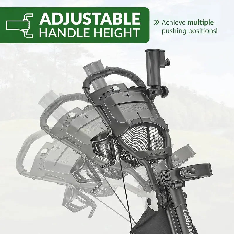 3-Wheel Foldable Golf Push Cart With Foot Brake