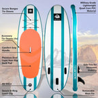 ROC Inflatable Stand-Up Paddle Board With Anti-Slip Comfortable Deck