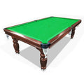Classic Slate Pool Table With Cue And Ball Set, 8 Ft, Walnut Wood Frame