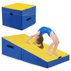 Costway Folding Gymnastics Incline Mat, 48 x 24 x 14 in