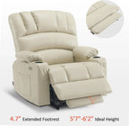 Heated Lift Recliner for Seniors with USB and Cup Holders