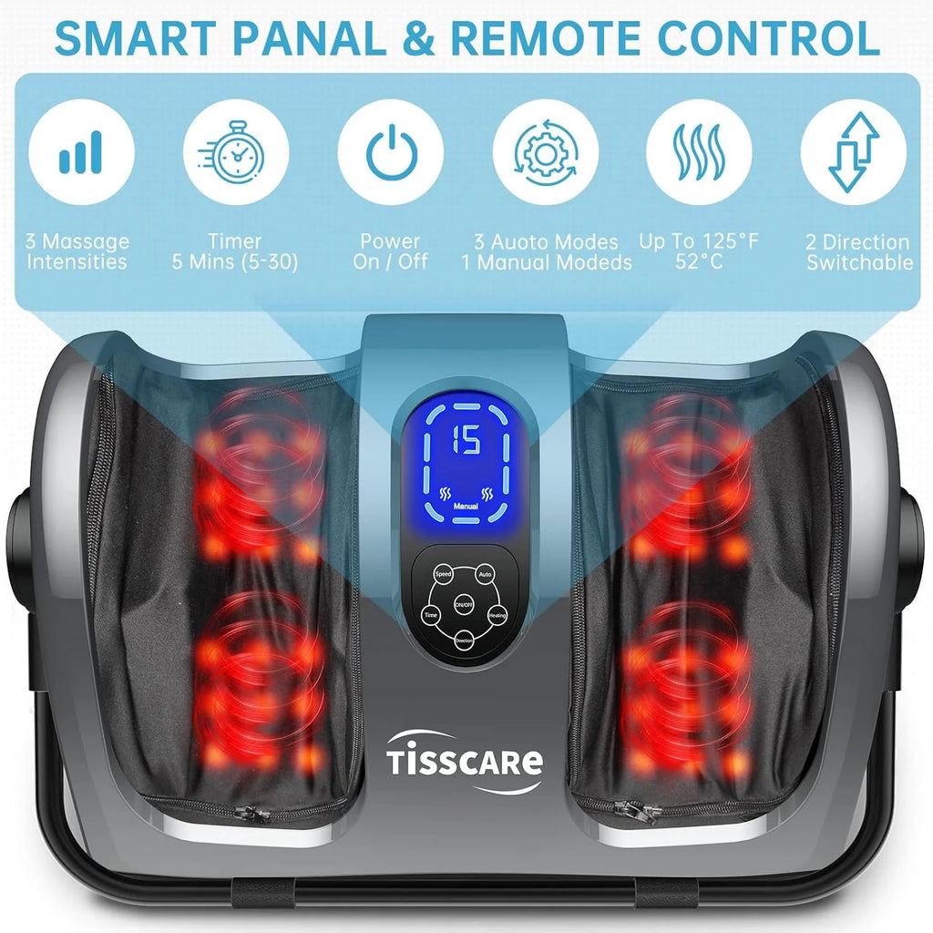 TISSCARE Shiatsu Foot, Leg And Calf Massager With Heat
