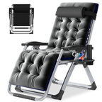 NAIZEA Zero Gravity Lawn Recliner Chairs, 2 Pack, Black
