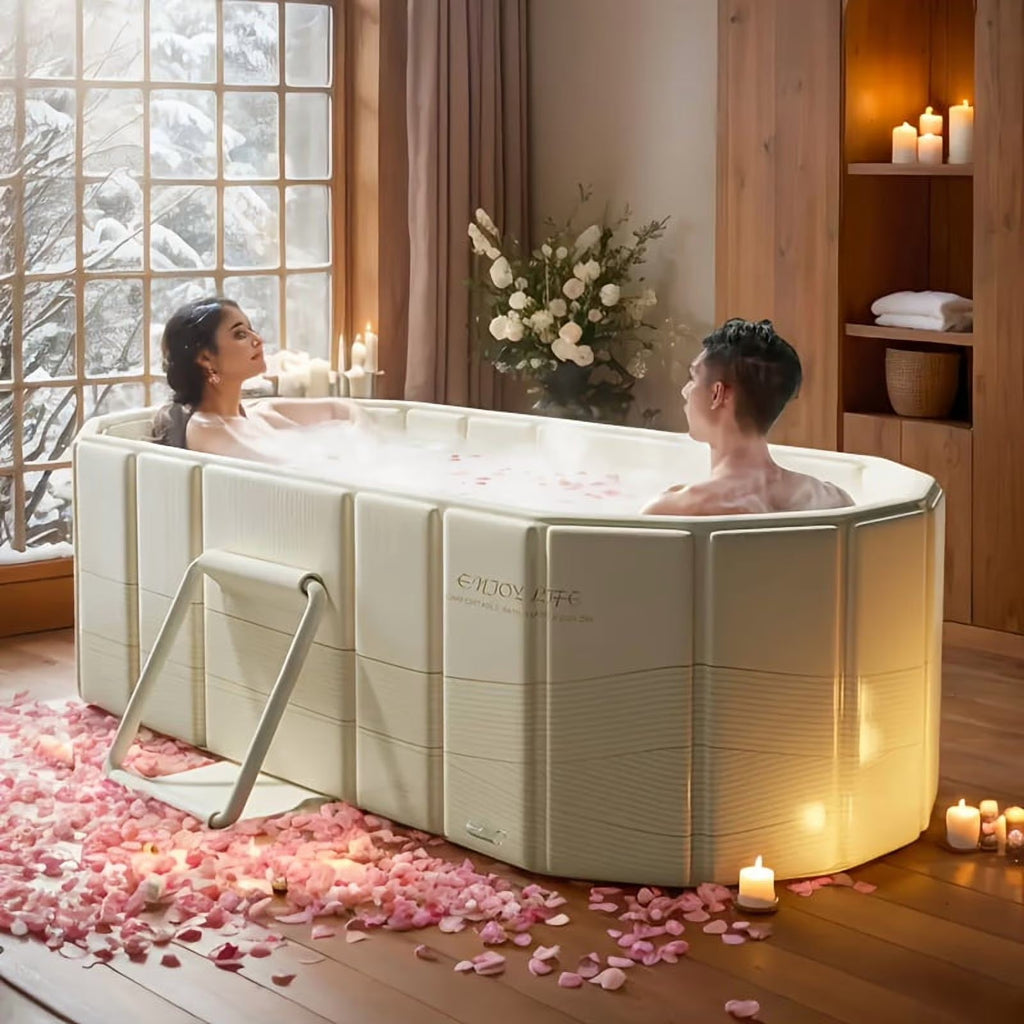 Portable Hot Tub - Beige PVC