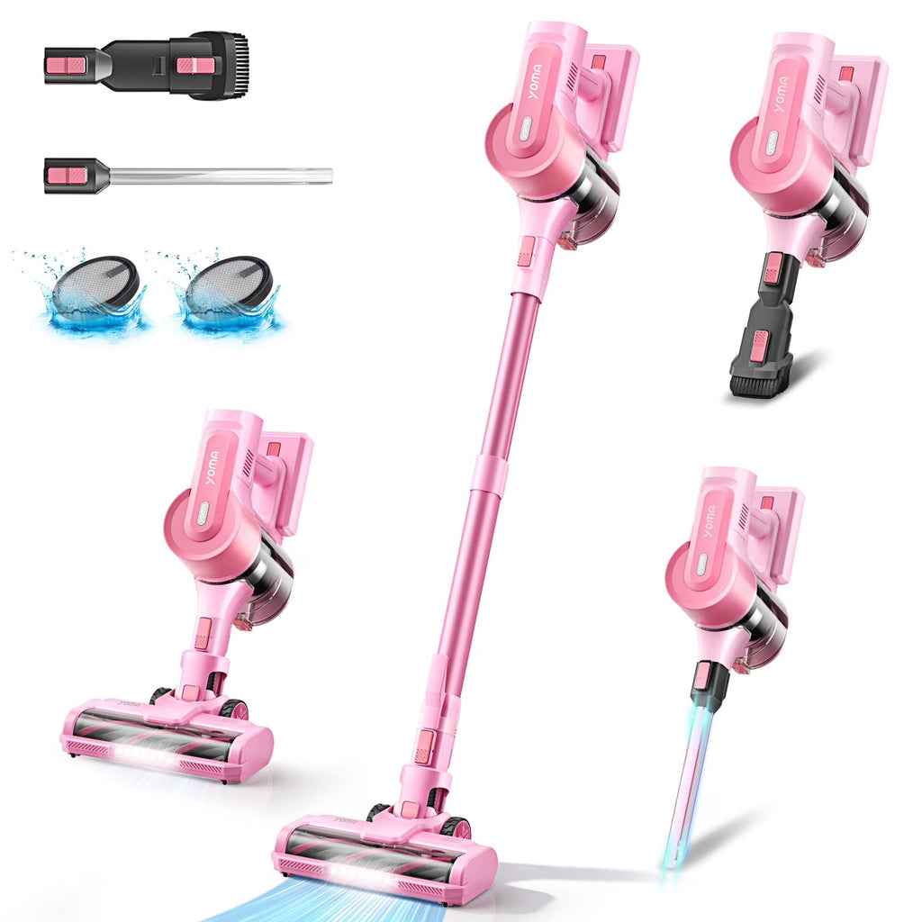 YOMATECH Cordless Stick Vacuum Cleaner, 30KPa, 365W, 6-in-1 - S100